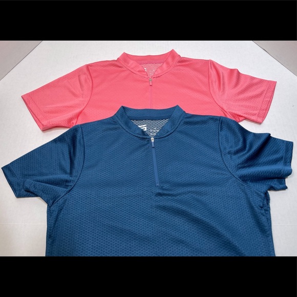 Three Sixty Six Women ‘s 1/2 Zip Short Sleeve Golf Polos Lot of 2 Size M - Picture 7 of 15